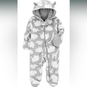 Carter’s Fleece Footed Jumpsuit Pram/Snowsuit